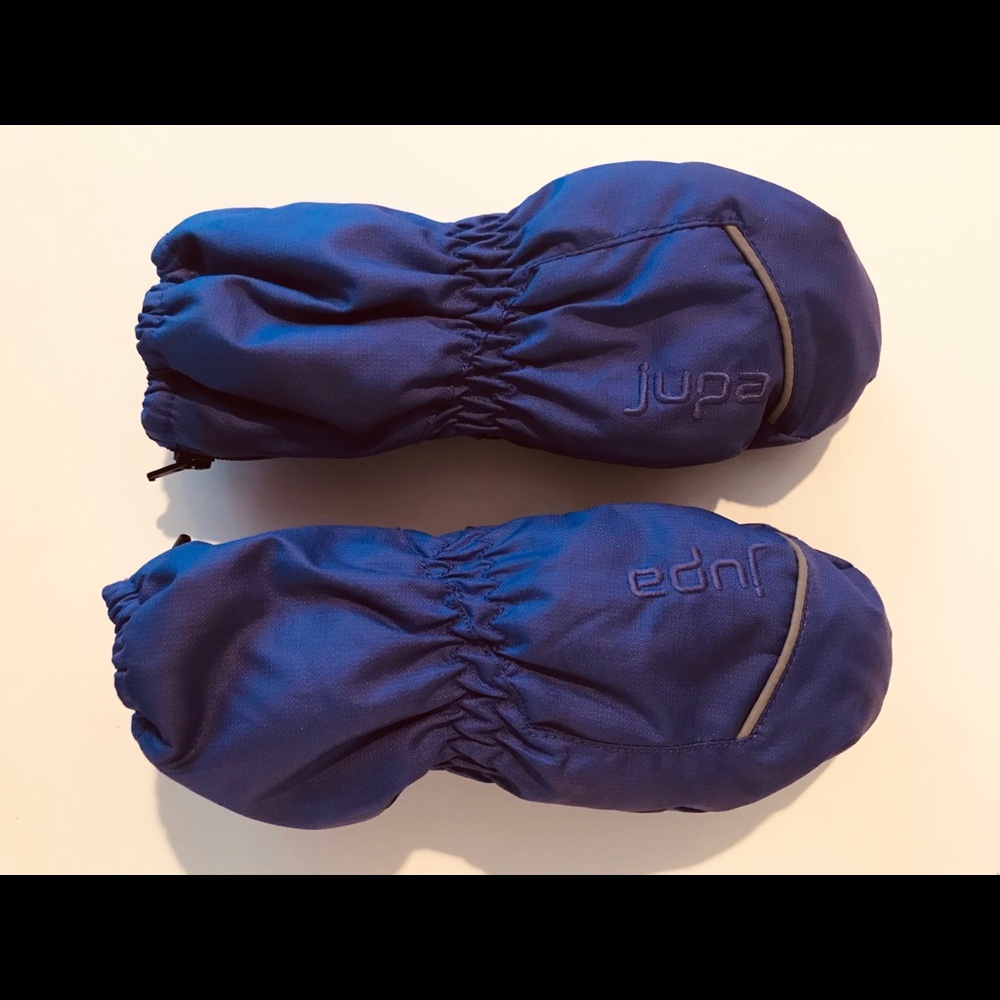 12-24m baby toddler winter insulated mitts, zipper